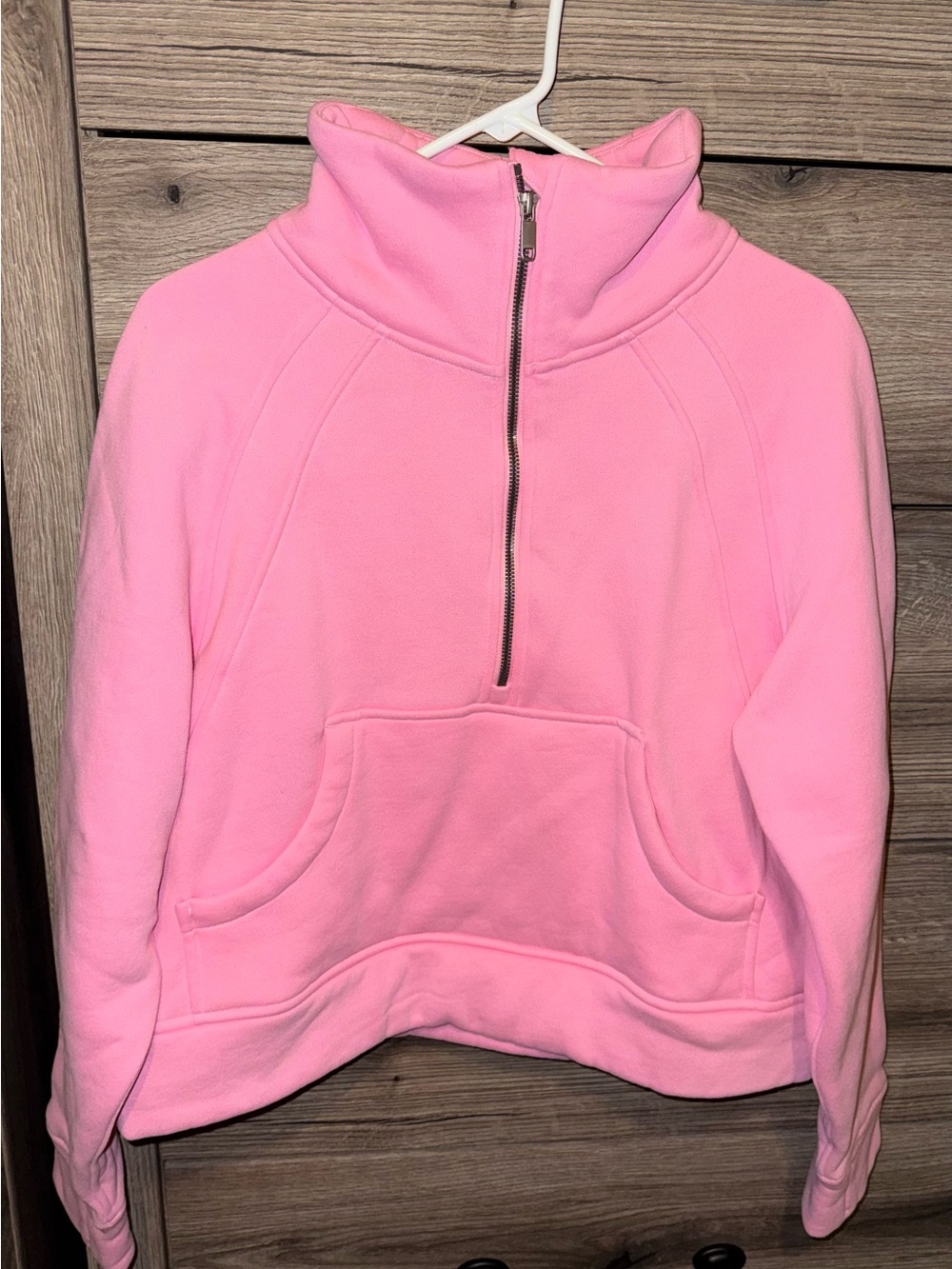 The Gym People Pink Quarter-Zip Pullover Sweatshirt